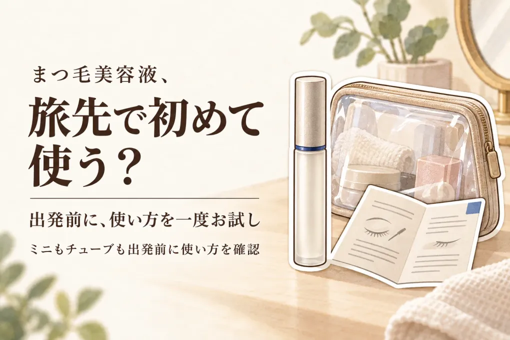 年末年始の帰省前にまつ毛美容液をお試し｜人気のミニサイズとチューブタイプを旅先デビュー前に選ぶ